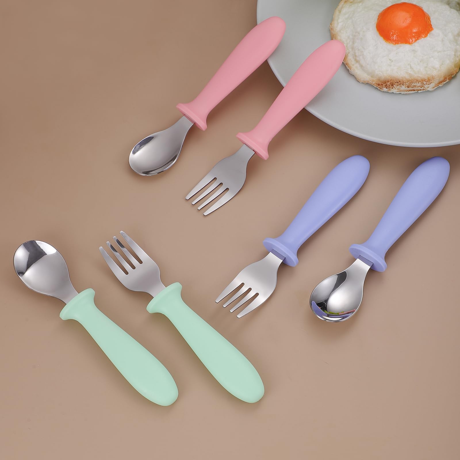 Pimoys dishwasher-safe toddler silverware for simple cleanup