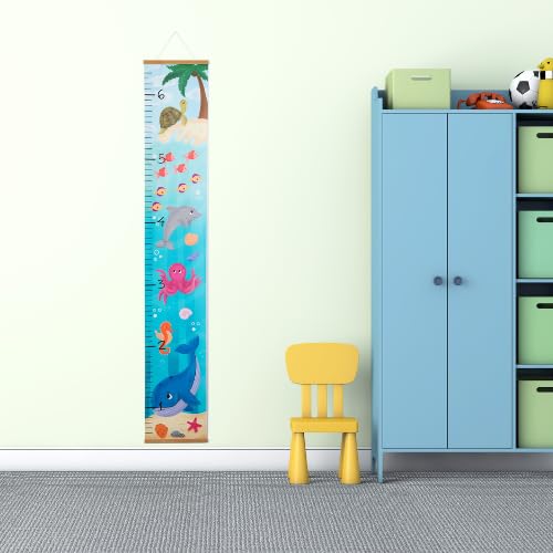 Pine & Palm growth chart height measurement use in playroom.