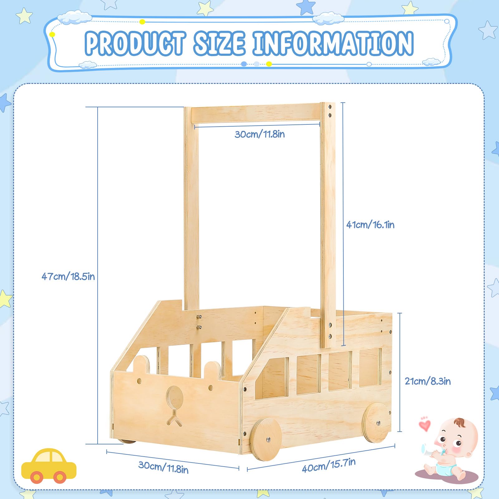 PineapplePapa wooden baby storage box emphasizes durability from eco-friendly synthetic wood.