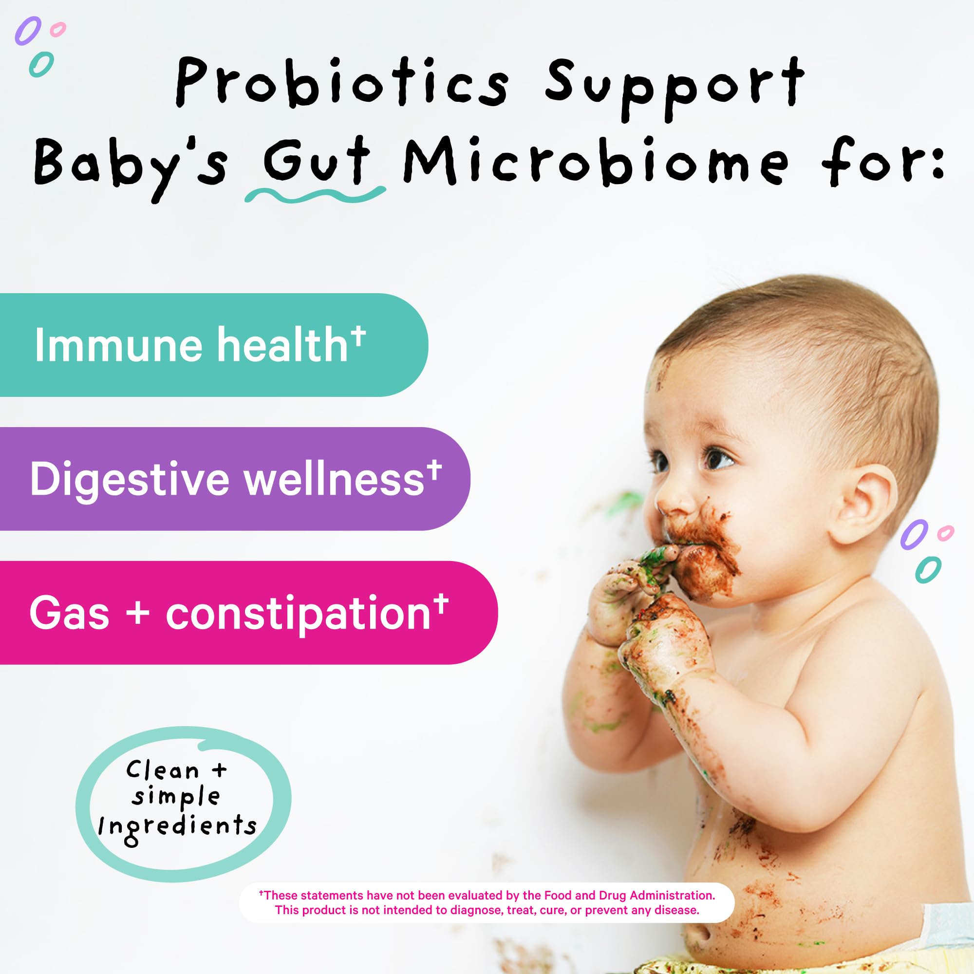 Pink Stork Baby Probiotic Drops no-drip syringe enables precise dosing for families.