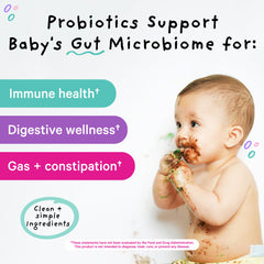 Pink Stork Baby Probiotic Drops no-drip syringe enables precise dosing for families.