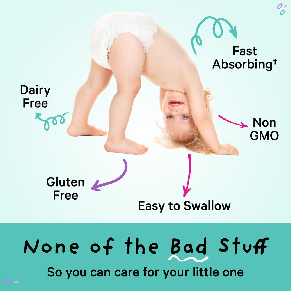 Pink Stork Baby Probiotic Drops packaging variations reflect product updates for caregivers.