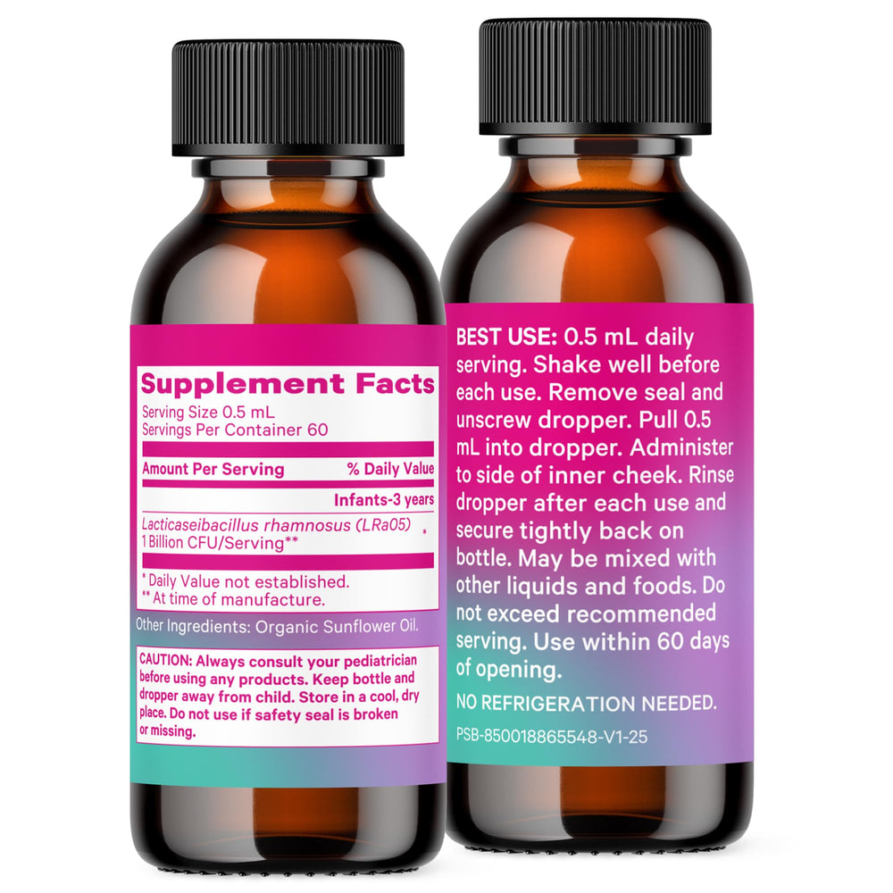 Pink Stork Baby Probiotic Drops third-party tested for quality and safety.