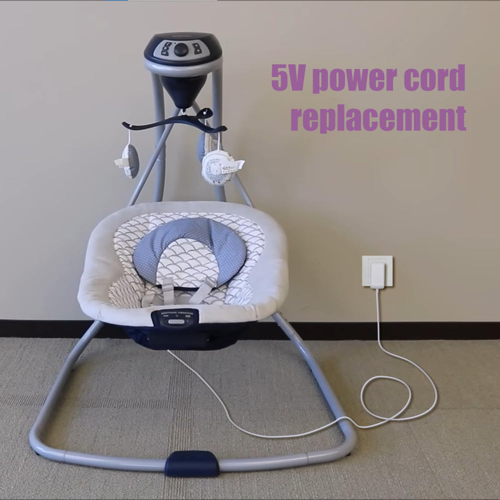 Pinkind packaging includes 5V swing cord for replacement.