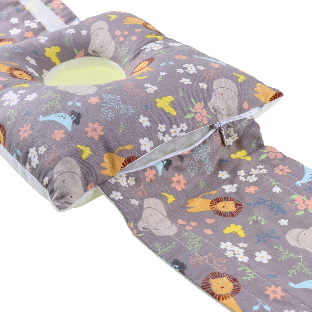 pinklilycare G Tube Pillow adjustable belt helps fit infants under 1 year for comfy tummy time