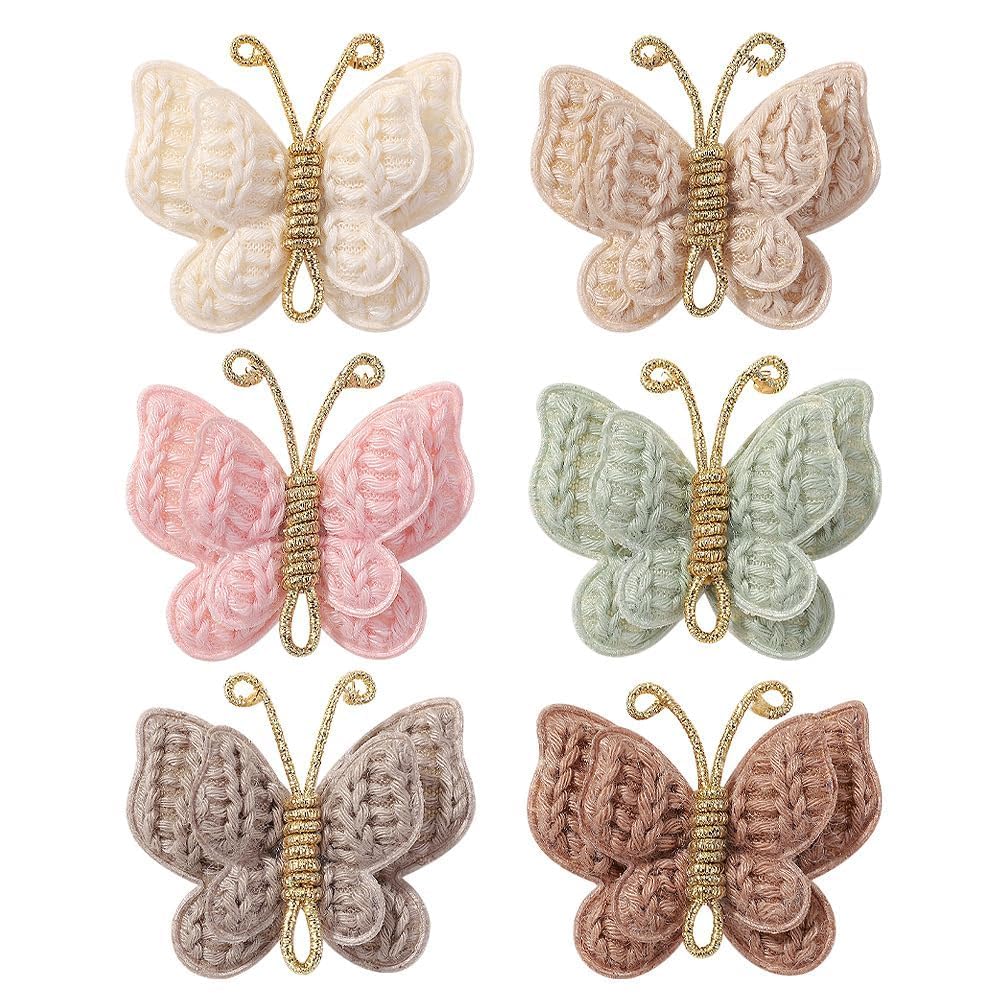 Pinkoriart baby girl butterfly clip packaging for delicate hair, stylish and gentle.