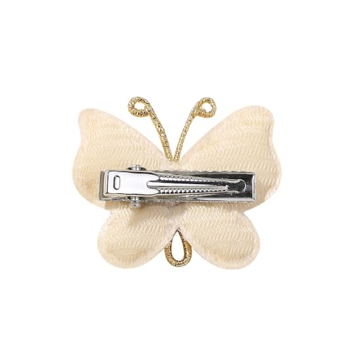 Pinkoriart baby-toddler wearing butterfly clip demonstrates all-day comfort and secure styling.