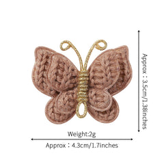 Pinkoriart handmade butterfly clips Coffee showcase durable craftsmanship.