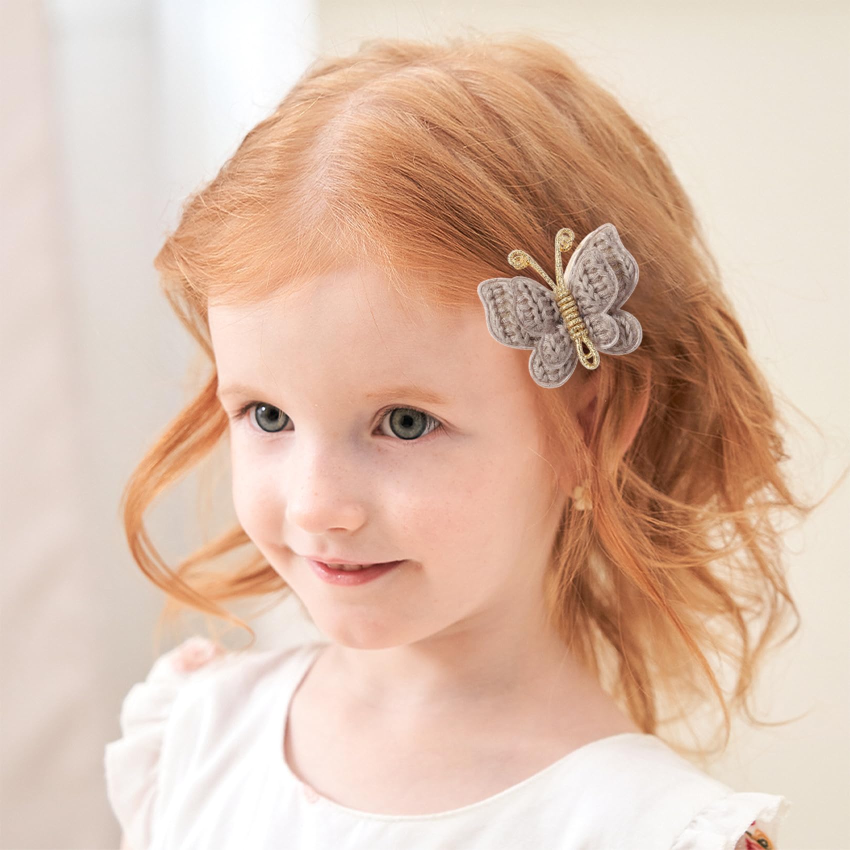 Pinkoriart butterfly hair clip with crocodile clip, secure grip for hair.
