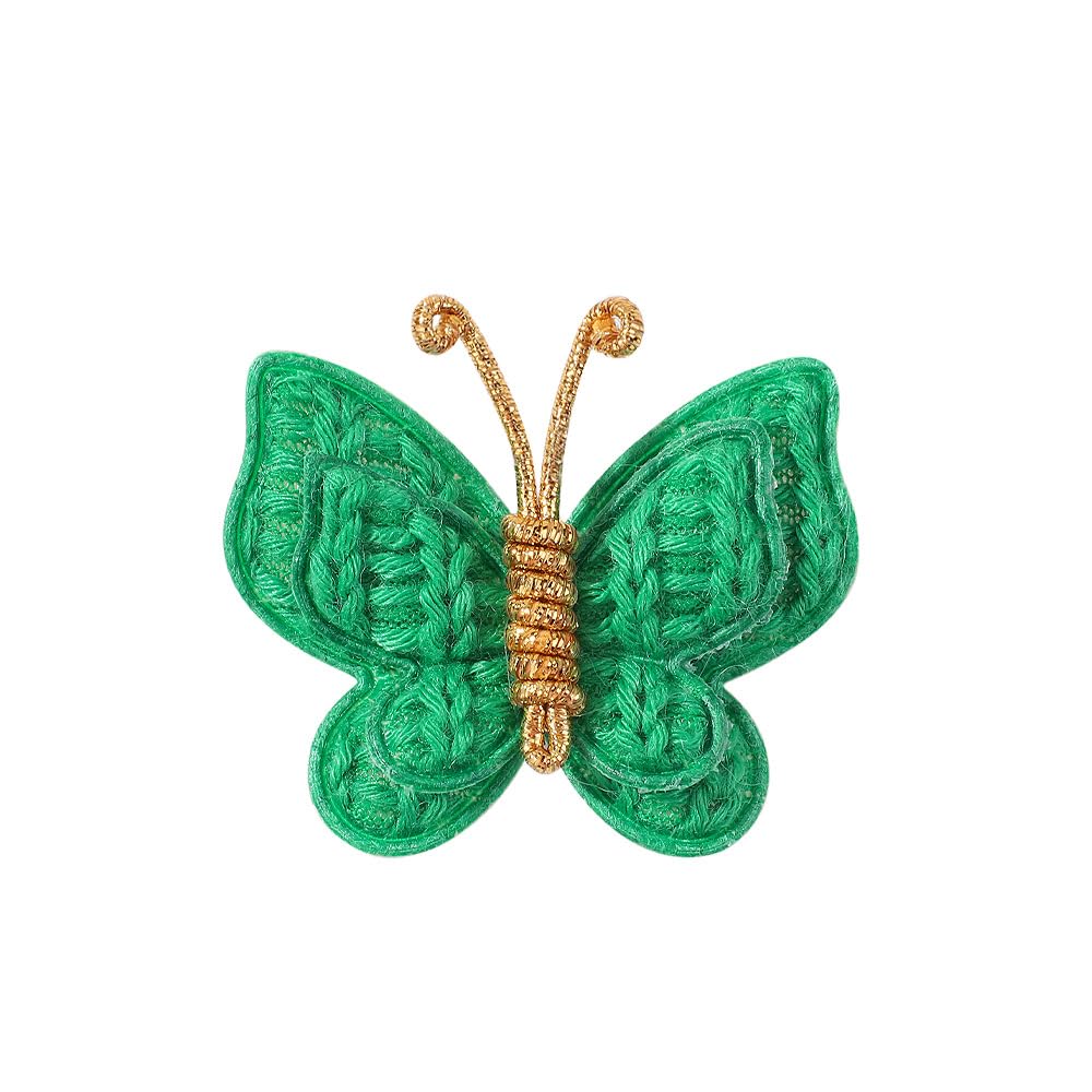 Pinkoriart butterfly hair clip green with delicate design for photos and parties