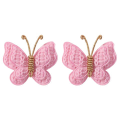 Pinkoriart butterfly hair clip peach — lightweight accessory gentle on delicate hair.