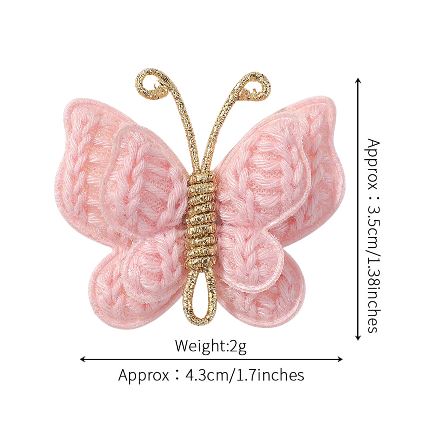 Pinkoriart toddler butterfly clip demonstrated on fine hair for easy styling.