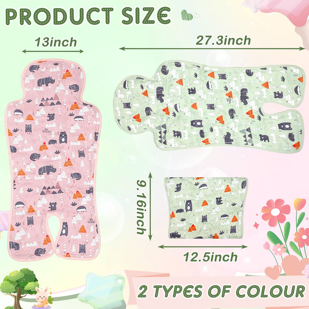 Pinkunn forest cooling pads folded compact for travel.