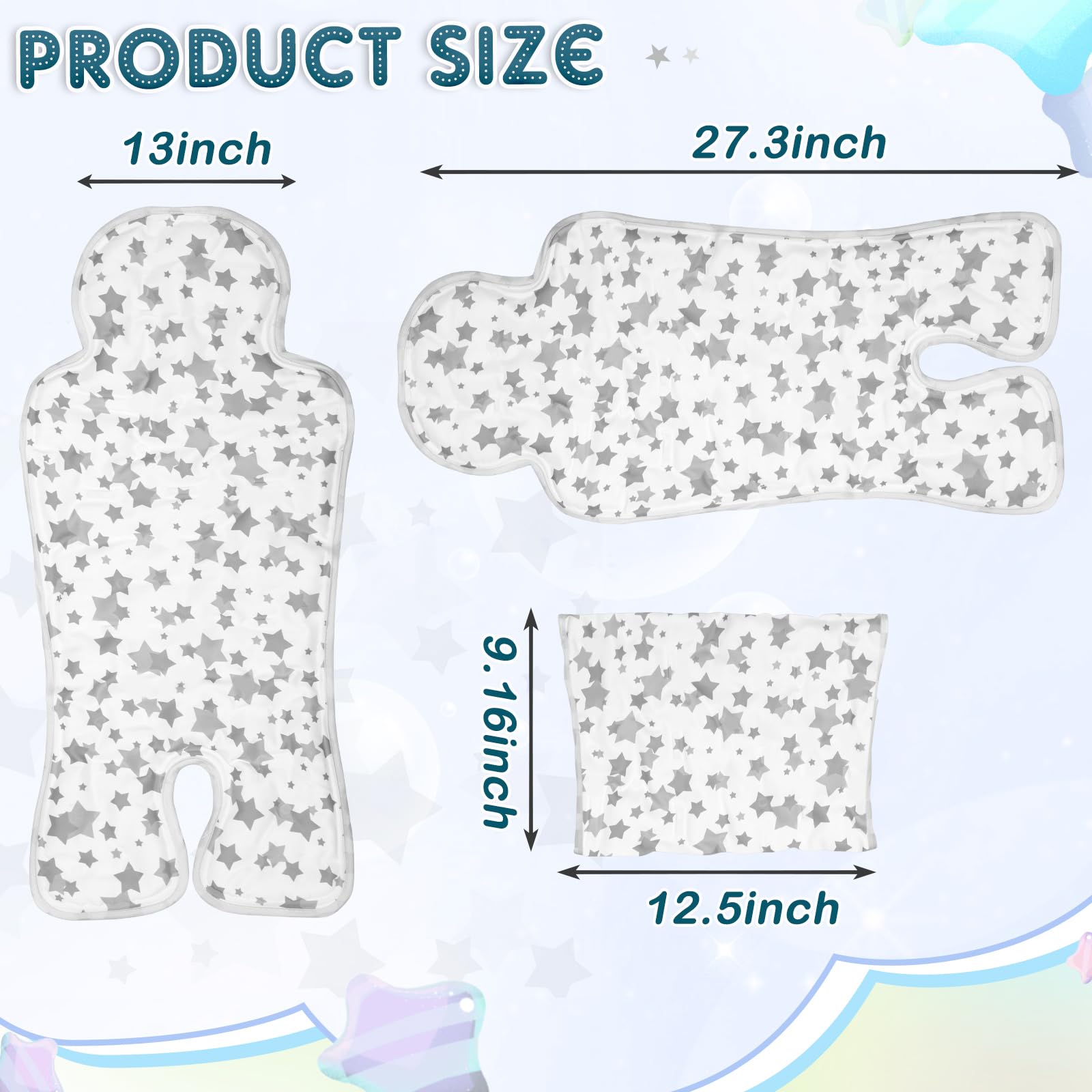 Pinkunn Gel Car Seat Cooling Pad with soft materials gentle on skin.