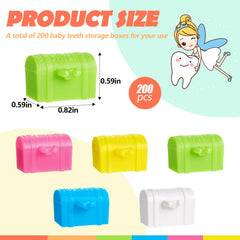 Pinkunn compact tooth box chest demonstrates space-saving design for keepsakes.