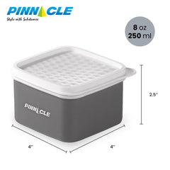 Pinnacle Square thermal container with airtight lid preserves temperature on commutes.