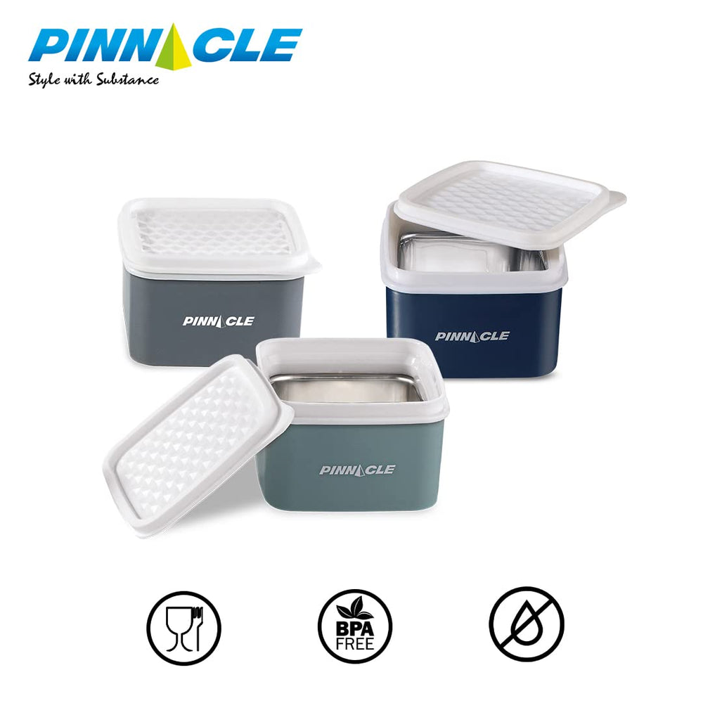 Pinnacle Warm food on the go 8oz container keeps meals ready during travel.