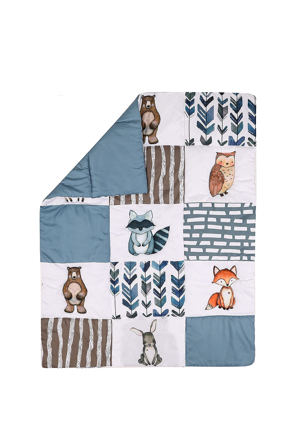 Pinnkku crib skirt hides under-crib storage and keeps nursery tidy