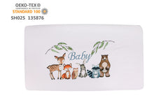 Pinnkku fitted sheet 28x52 offers gentle microfiber touch for baby sleep