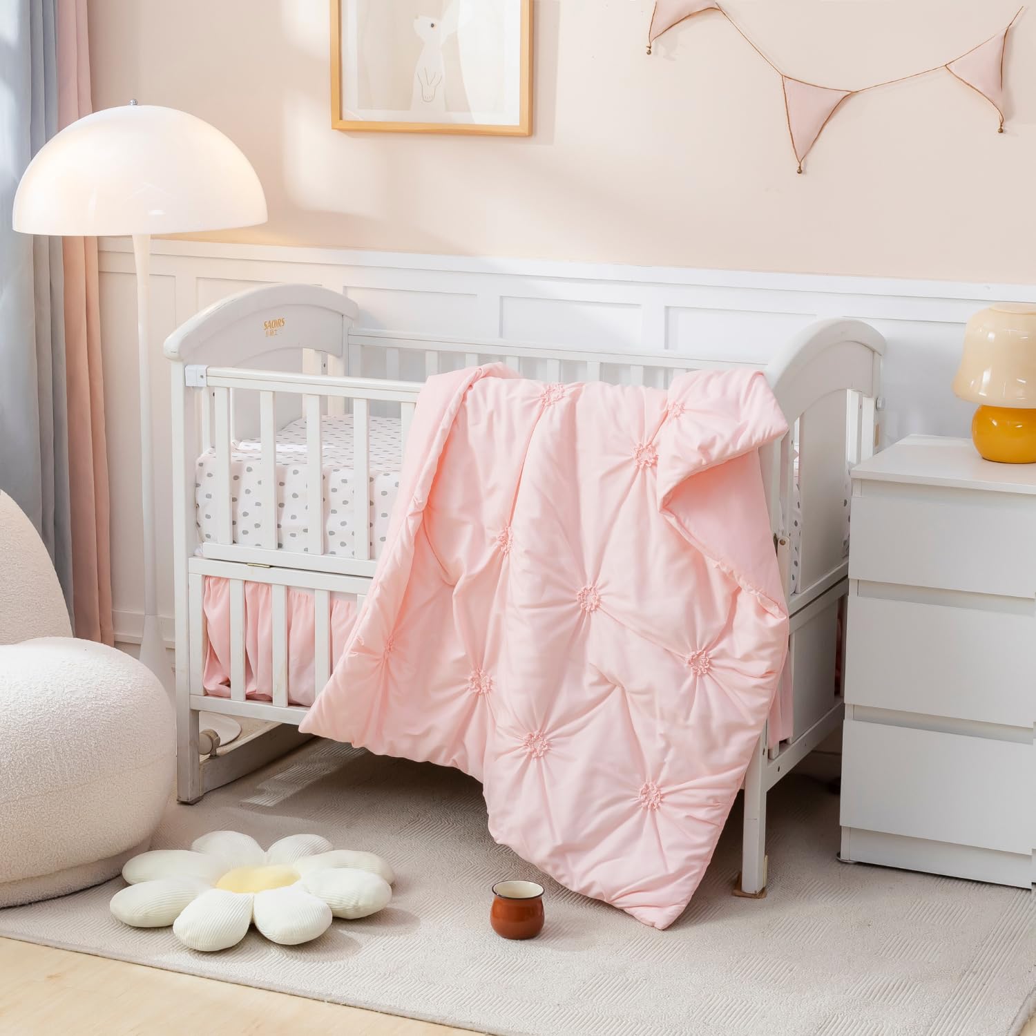 PINNKKU crib sheet 28x52 offers snug, safe fit on standard cribs