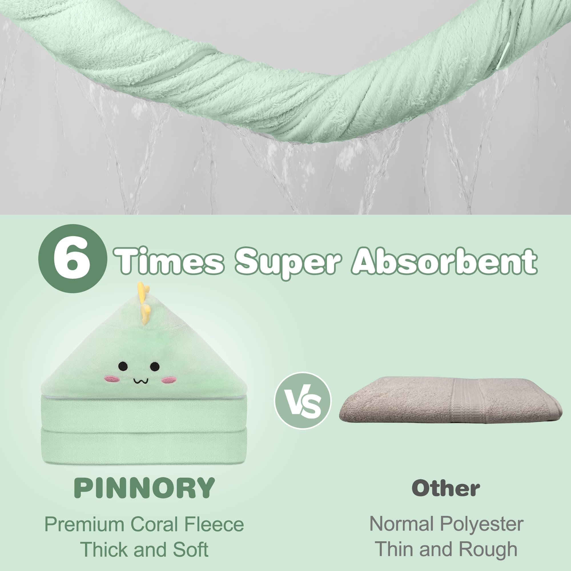 PINNORY coral fleece close-up shows soft, breathable fabric for delicate skin.