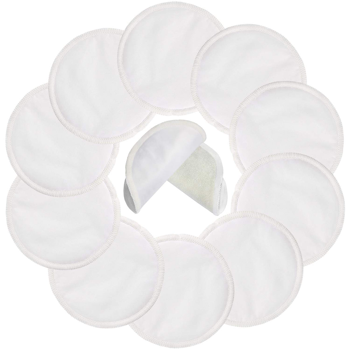 PINOWU nursing pads pack front view, 10-pack for everyday protection and comfort