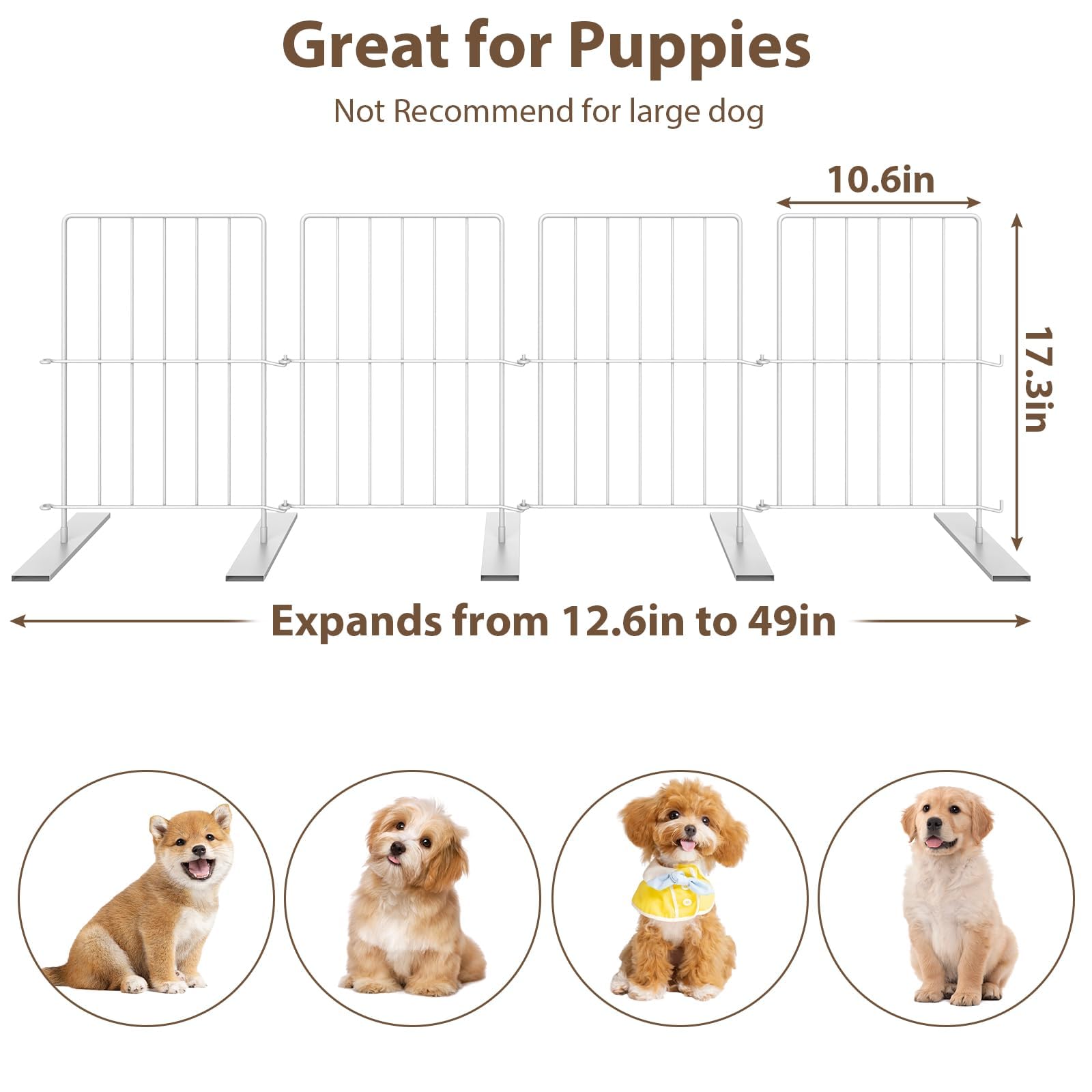 PINPON expandable gate length extension demonstrating flexible doorway fit