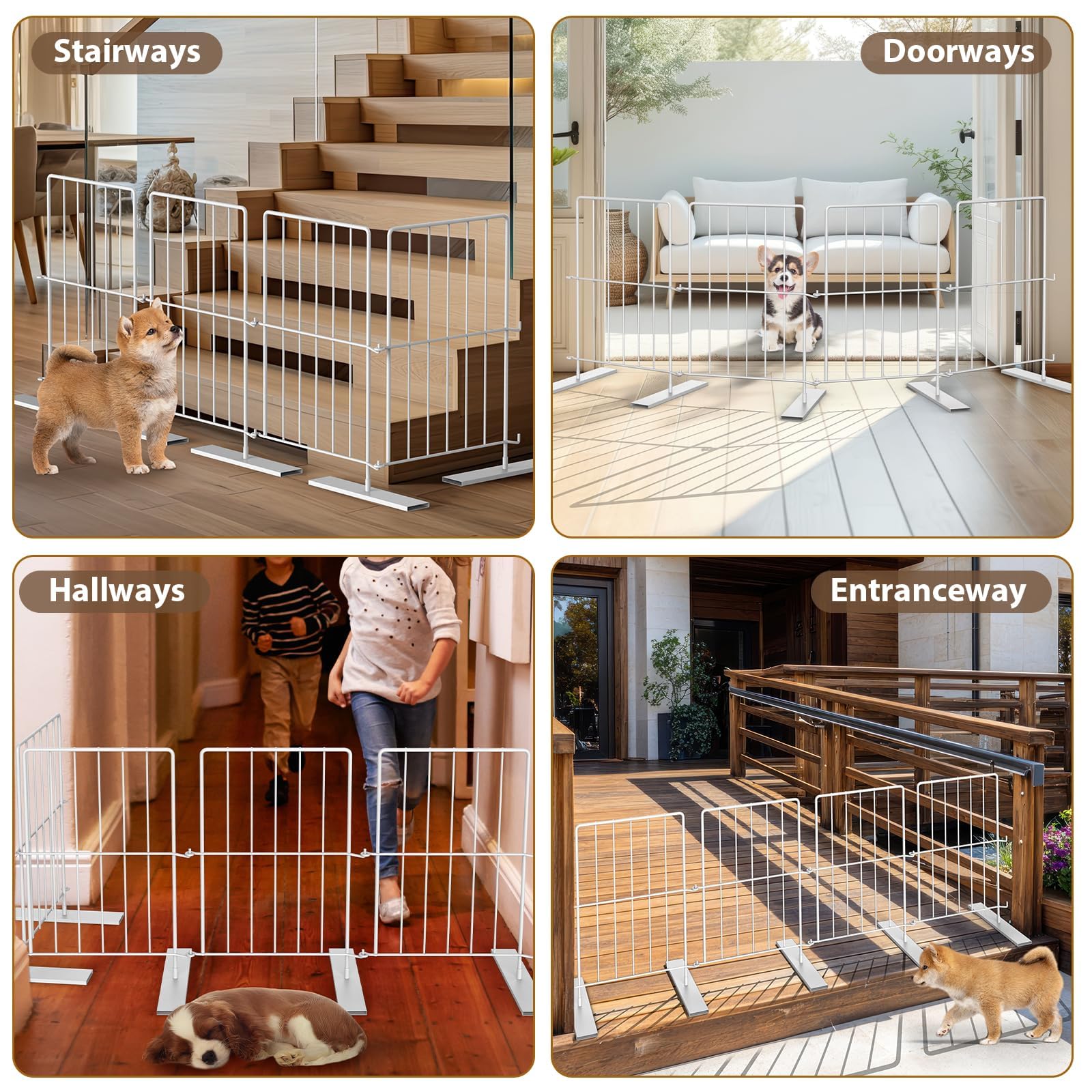 PINPON foldable pet gate storage compact when not in use