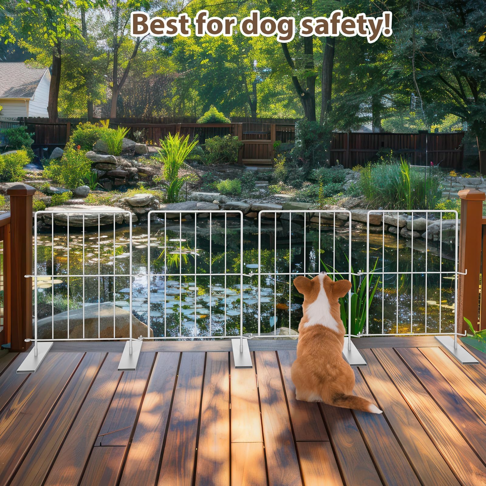 PINPON room divider pet gate set up in living space