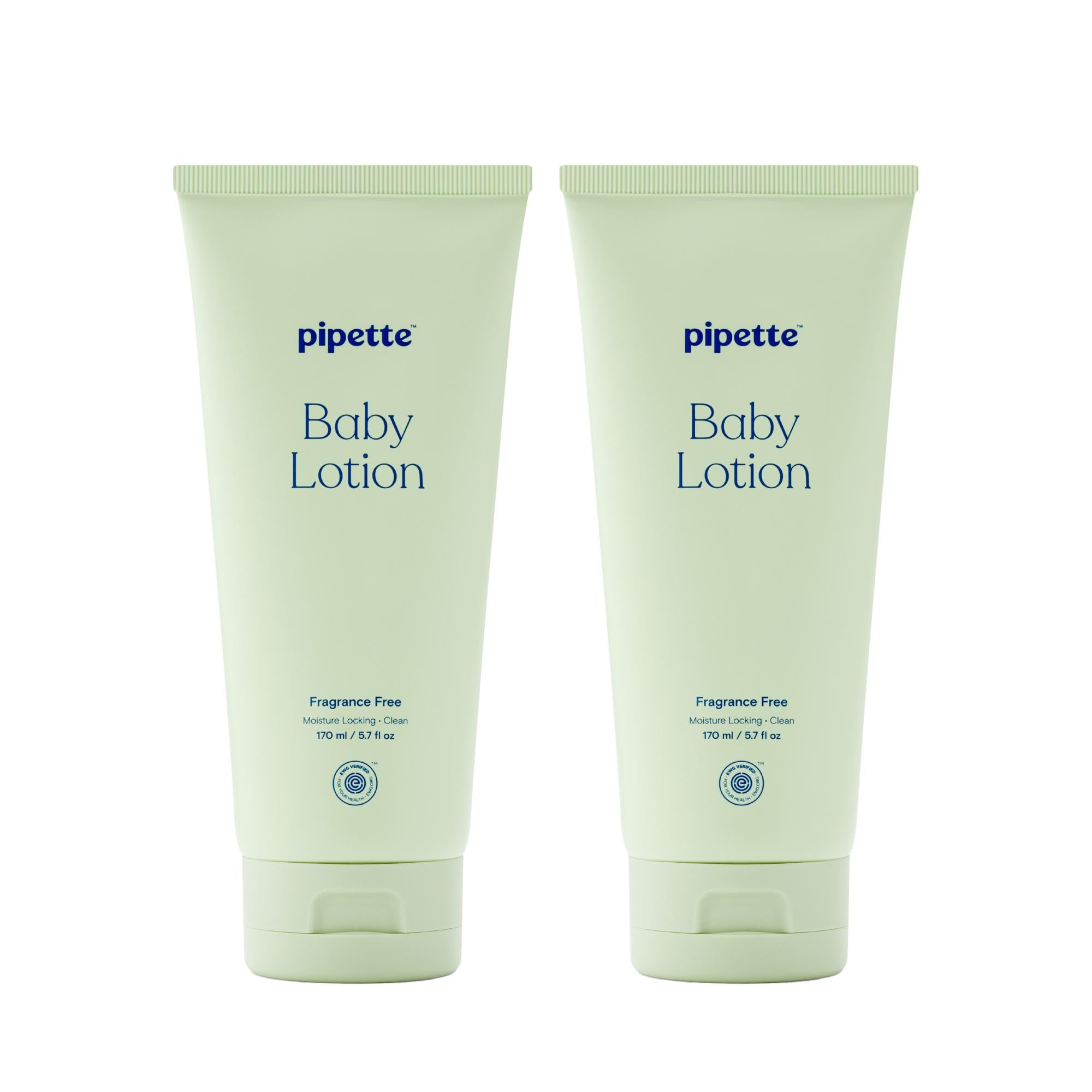 Pipette baby lotion fragrance-free bottle showing gentle hydration for sensitive skin.
