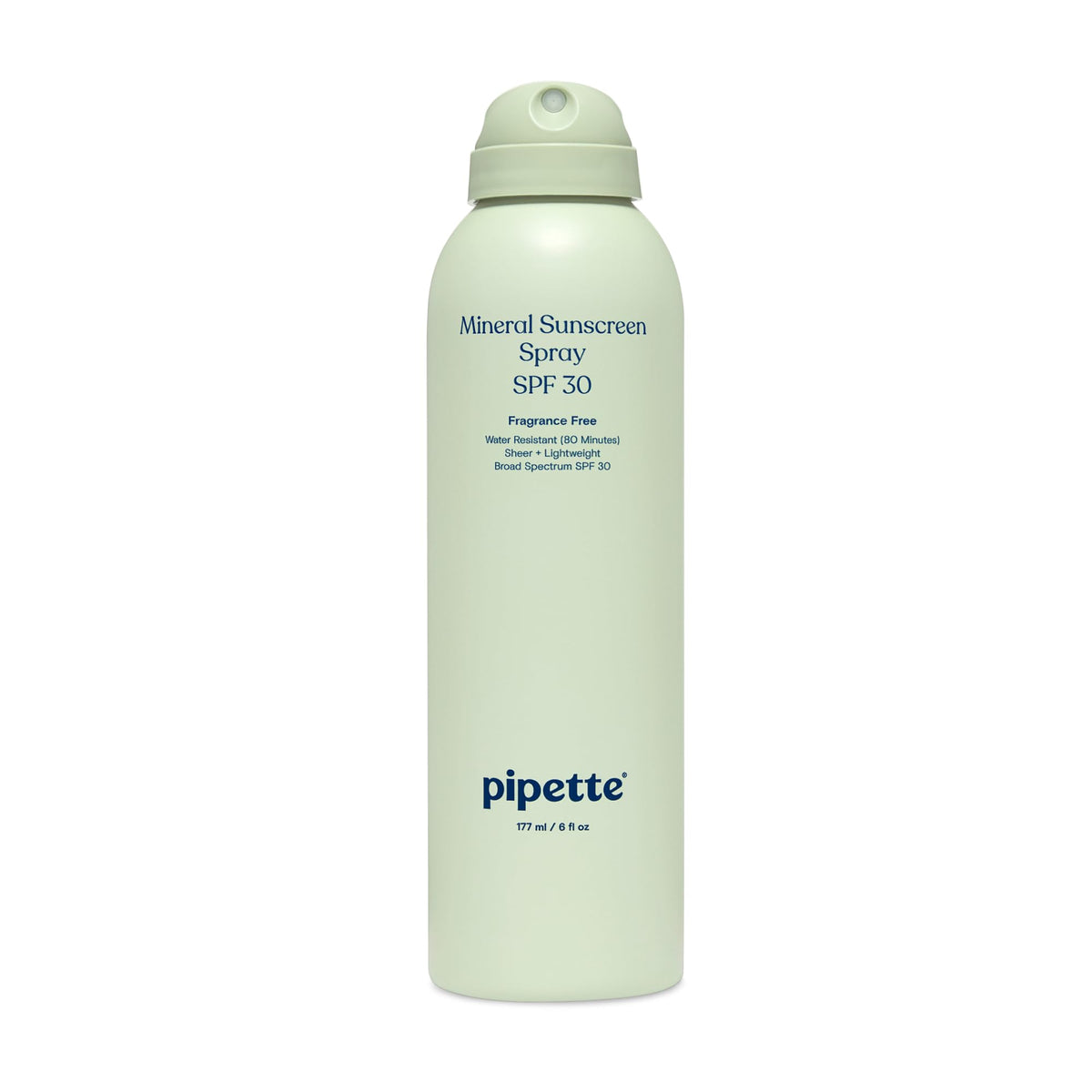 Pipette Baby Mineral Sunscreen Spray bottle for easy protection on the go.