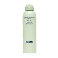 Pipette Baby Mineral Sunscreen Spray bottle for easy protection on the go.