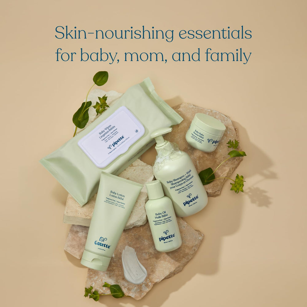 Fragrance-free Pipette Baby Oil is suitable for sensitive daily care.