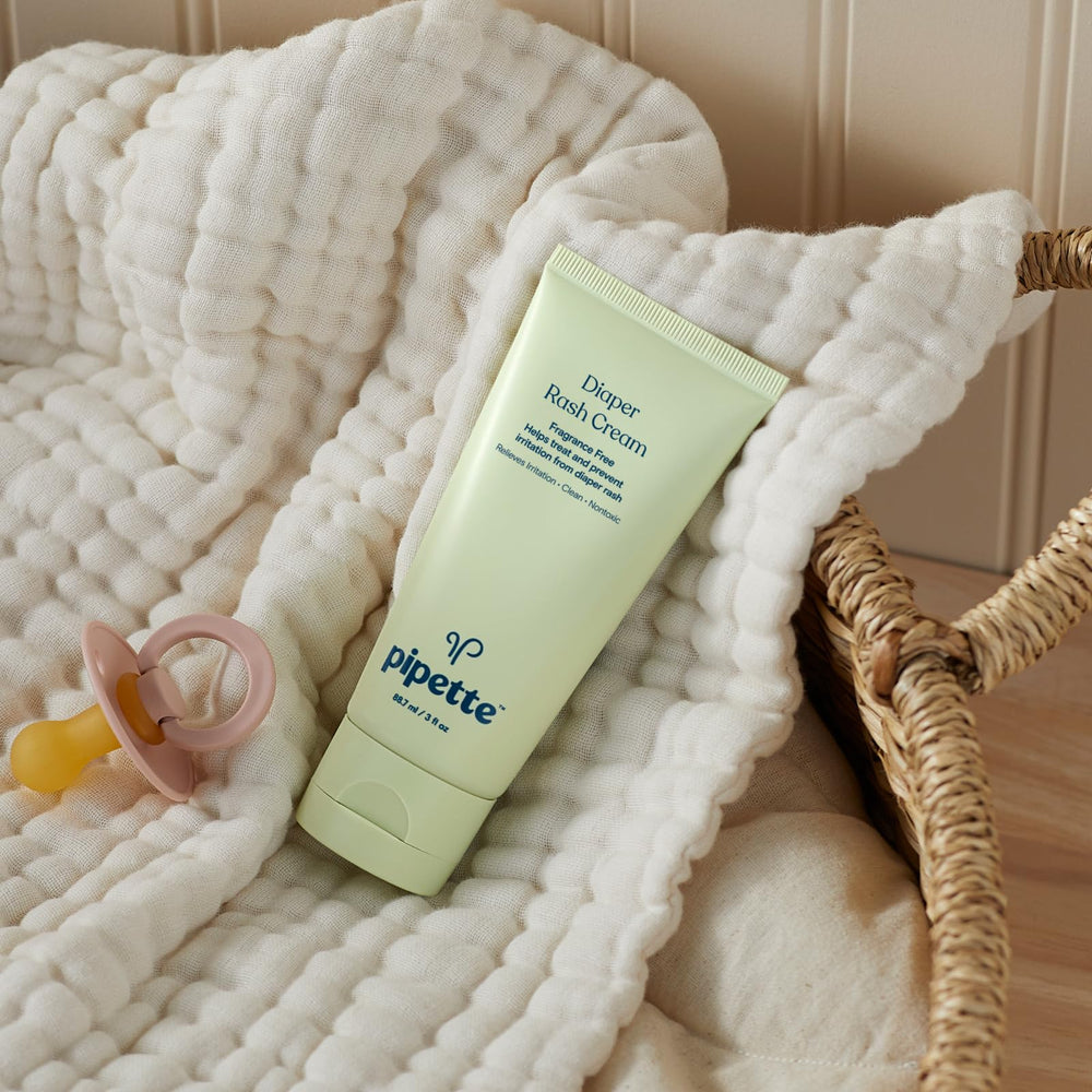 Pipette Diaper Rash Cream barrier formation on skin highlights protective seal.