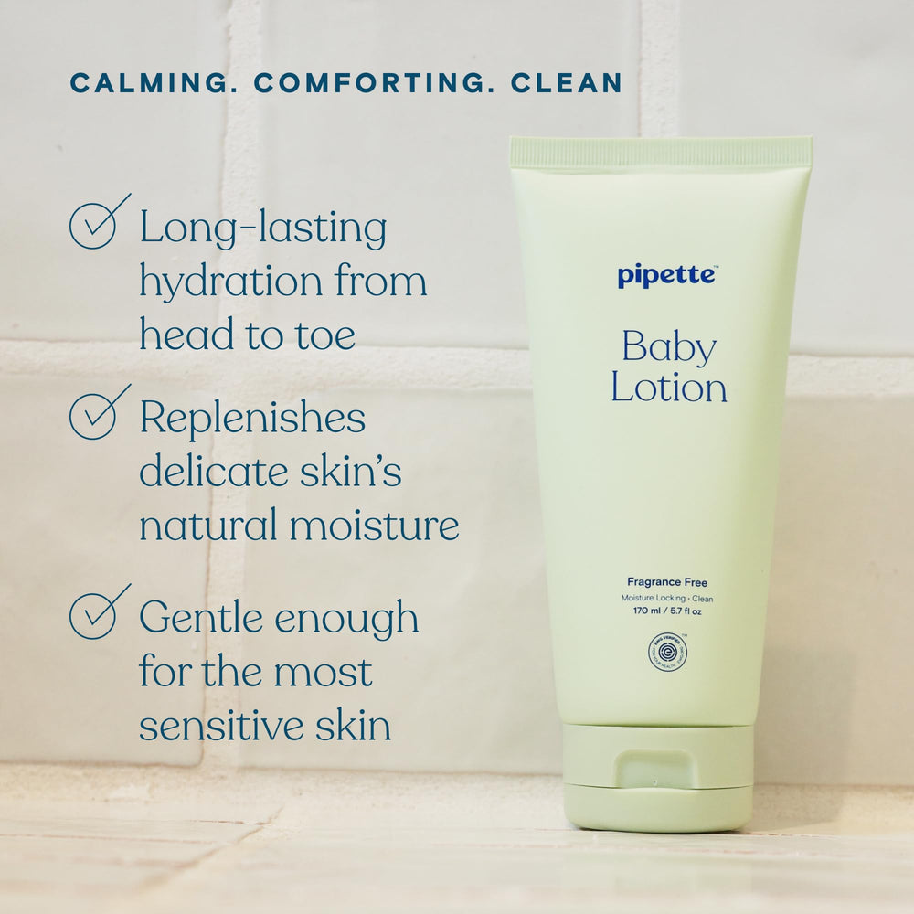 Pipette fragrance-free baby shampoo wash foam tear-free cleansing for sensitive skin