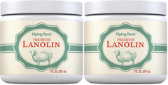 Piping Rock Lanolin Nipple Cream 7oz jar front for daily hydrating skin care