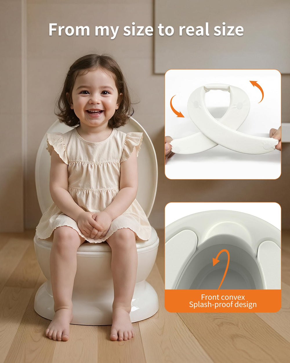 PipNest built-in splash guard helps keep messes contained.
