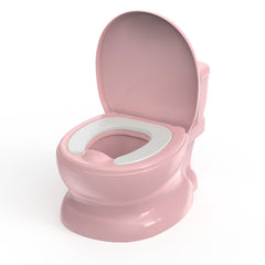 PipNest potty with flushing sounds feature shown for engaging toddler toilet training.