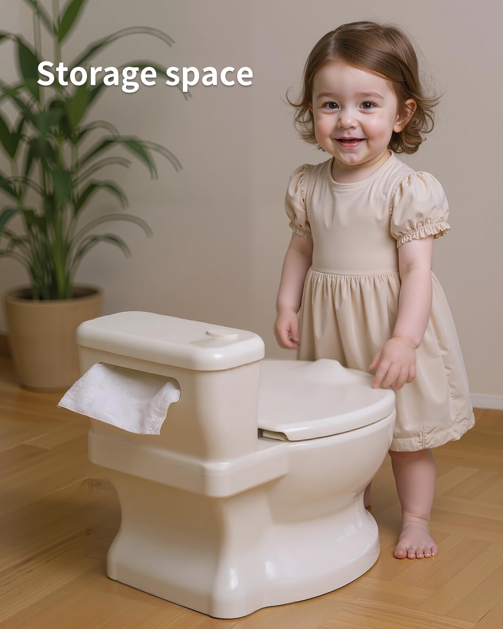 PipNest removable-seat design supports easy transition to regular toilets.