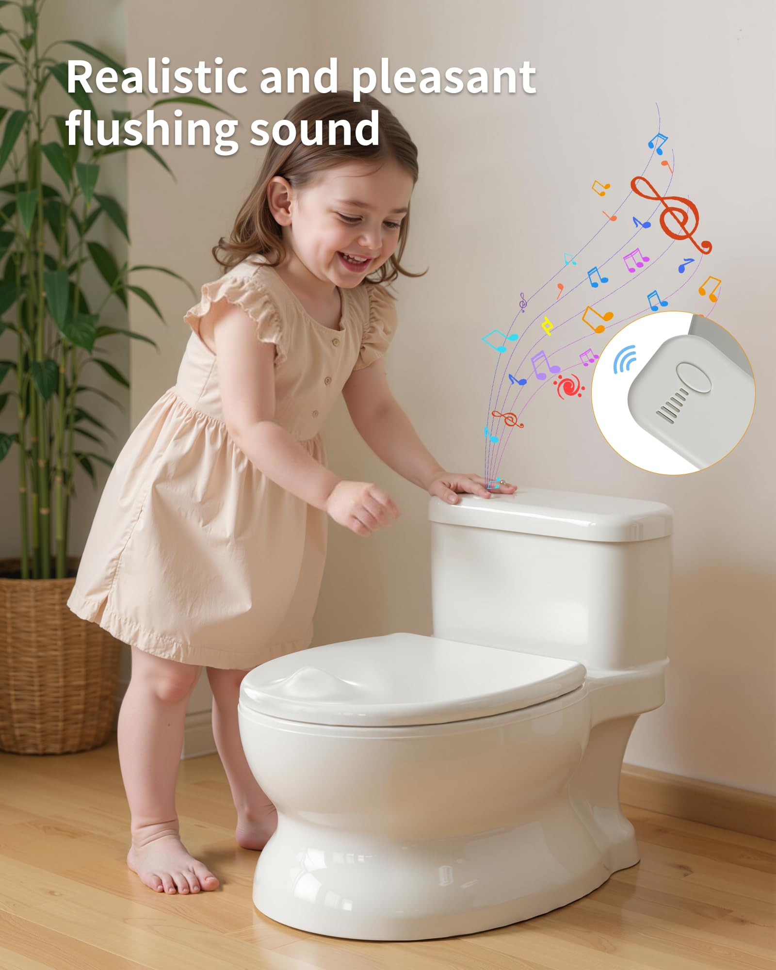 PipNest soft-seat cushion adds comfort during potty time.