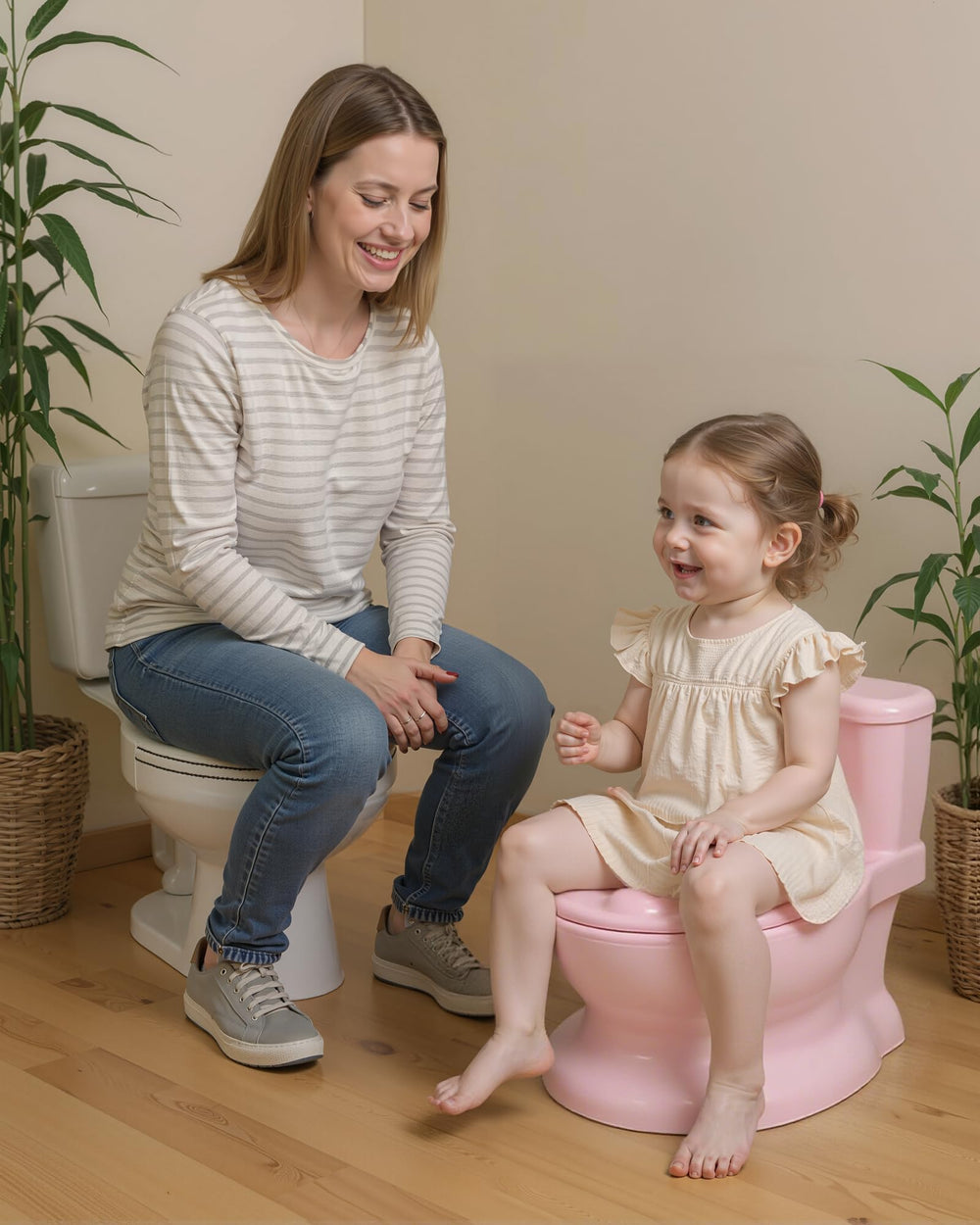 PipNest potty splash guard helps keep bathroom mess-free for parents.