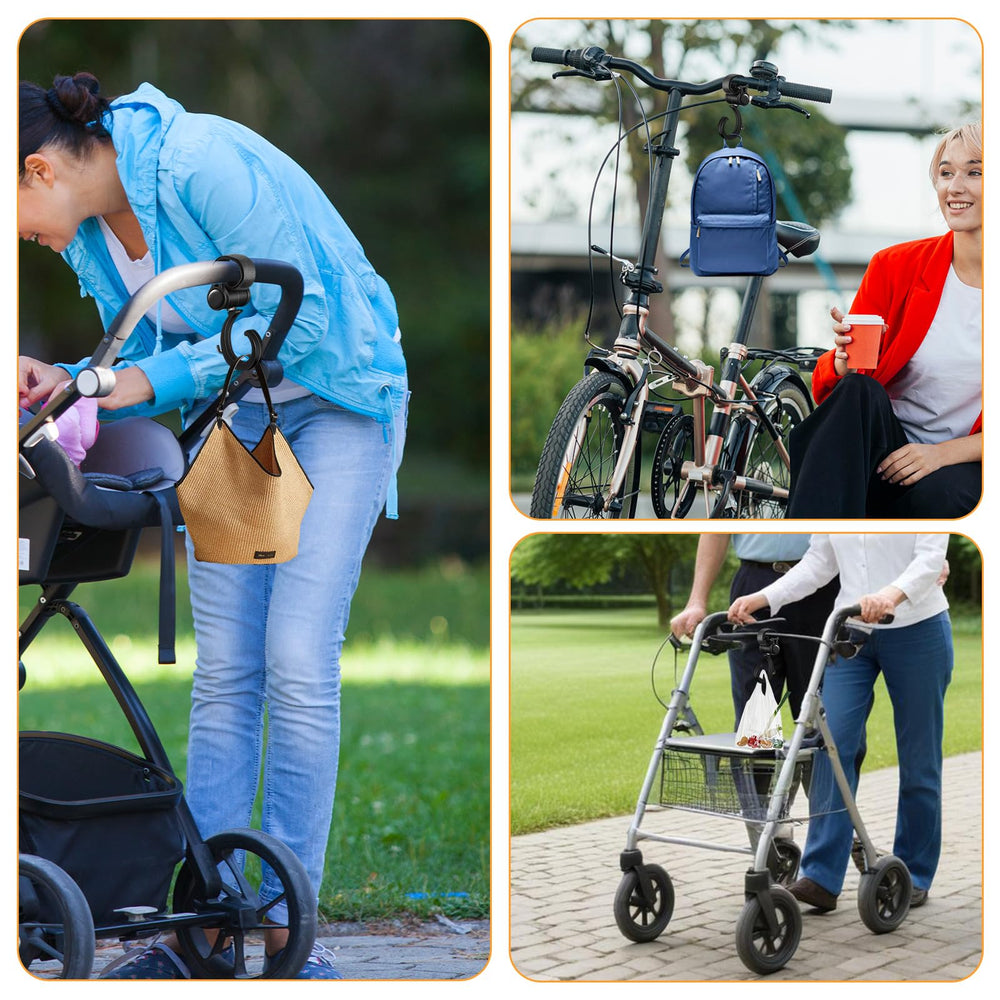 Piriuuo adjustable strap length enables secure fastening to rails.