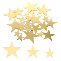 Piriuuo gold star wall decal large on wall adds shimmering focal point