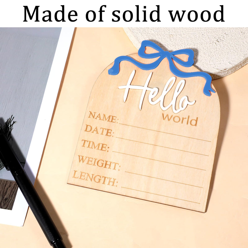 Piriuuo oak birth plaque highlights craftsmanship and durable materials