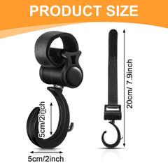 Piriuuo wheelchair hook installation demonstrates quick, secure setup on rails.