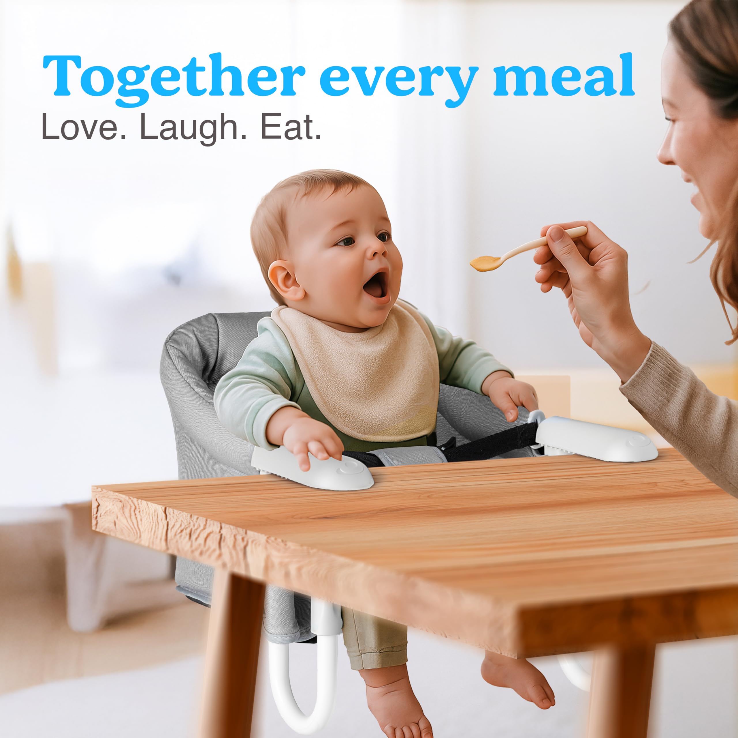 Pivvital 5-point safety harness keeps your child secure.