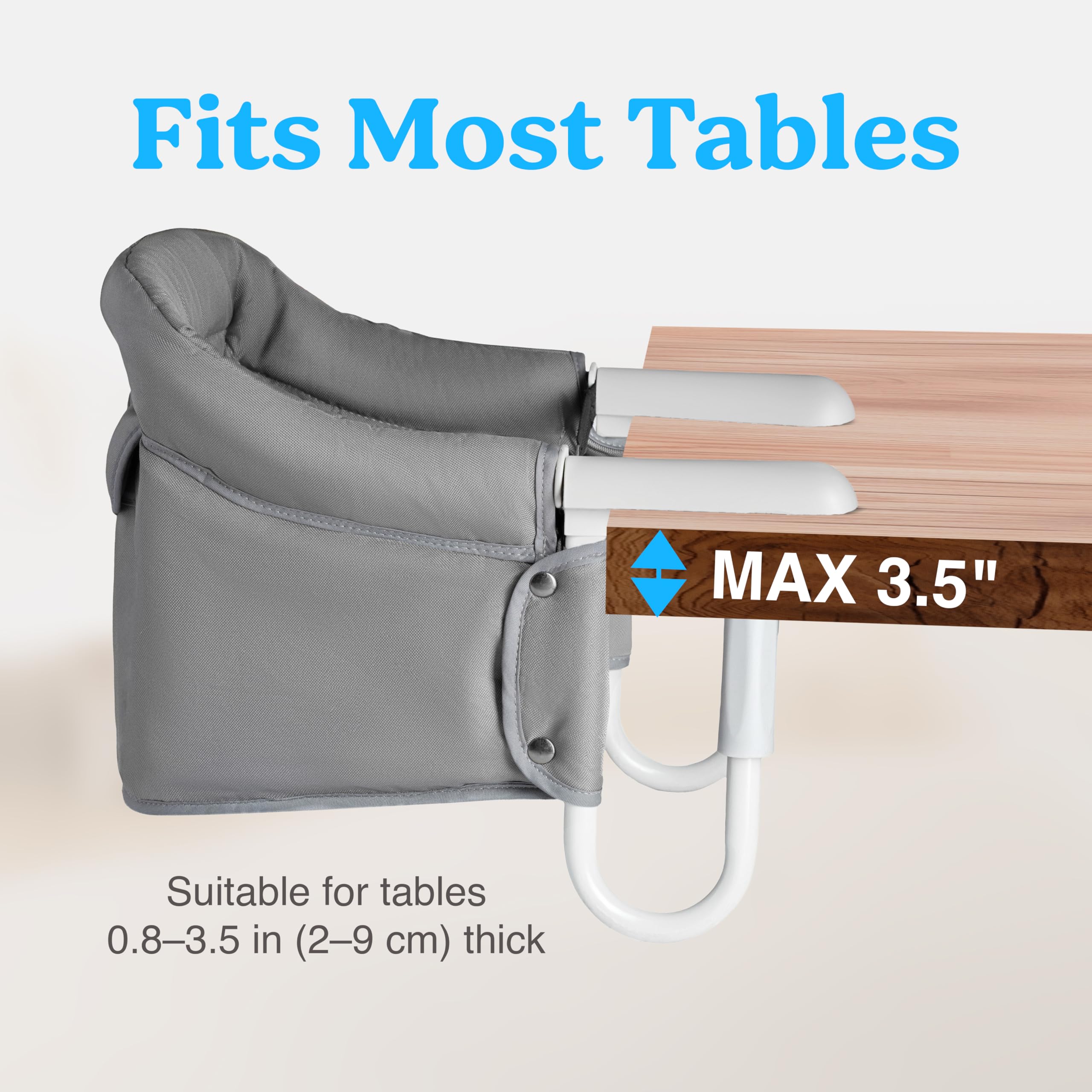 Pivvital back pocket stores bibs and wipes for quick access.