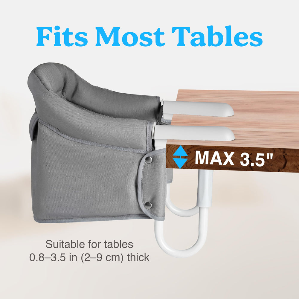 Pivvital back pocket stores bibs and wipes for quick access.