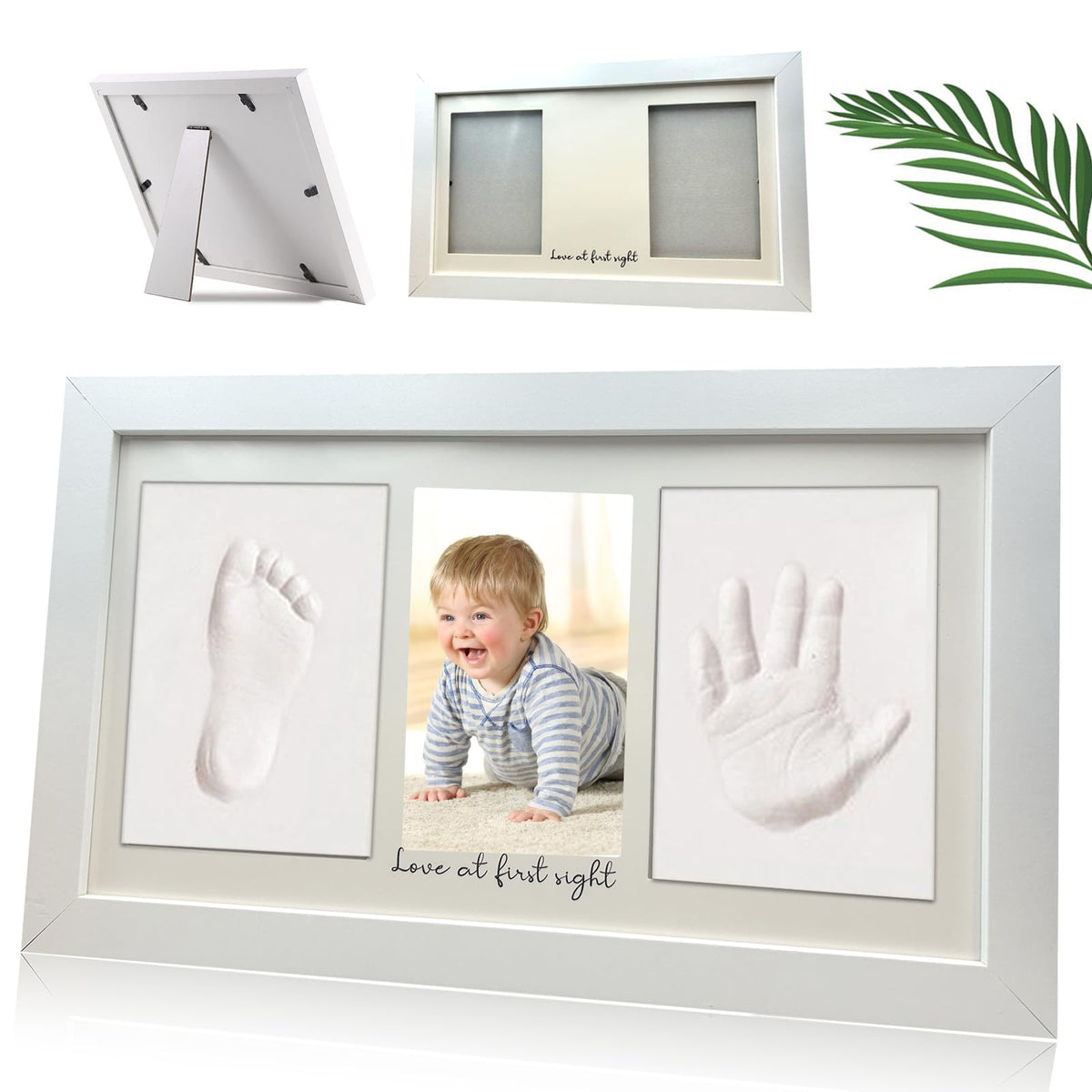 Pivza Inkless Newborn Handprint Kit packaging—gift-ready presentation for new parents.