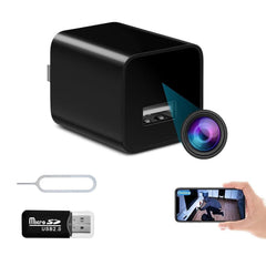 Pixellume smart camera charger front view for discreet home surveillance.